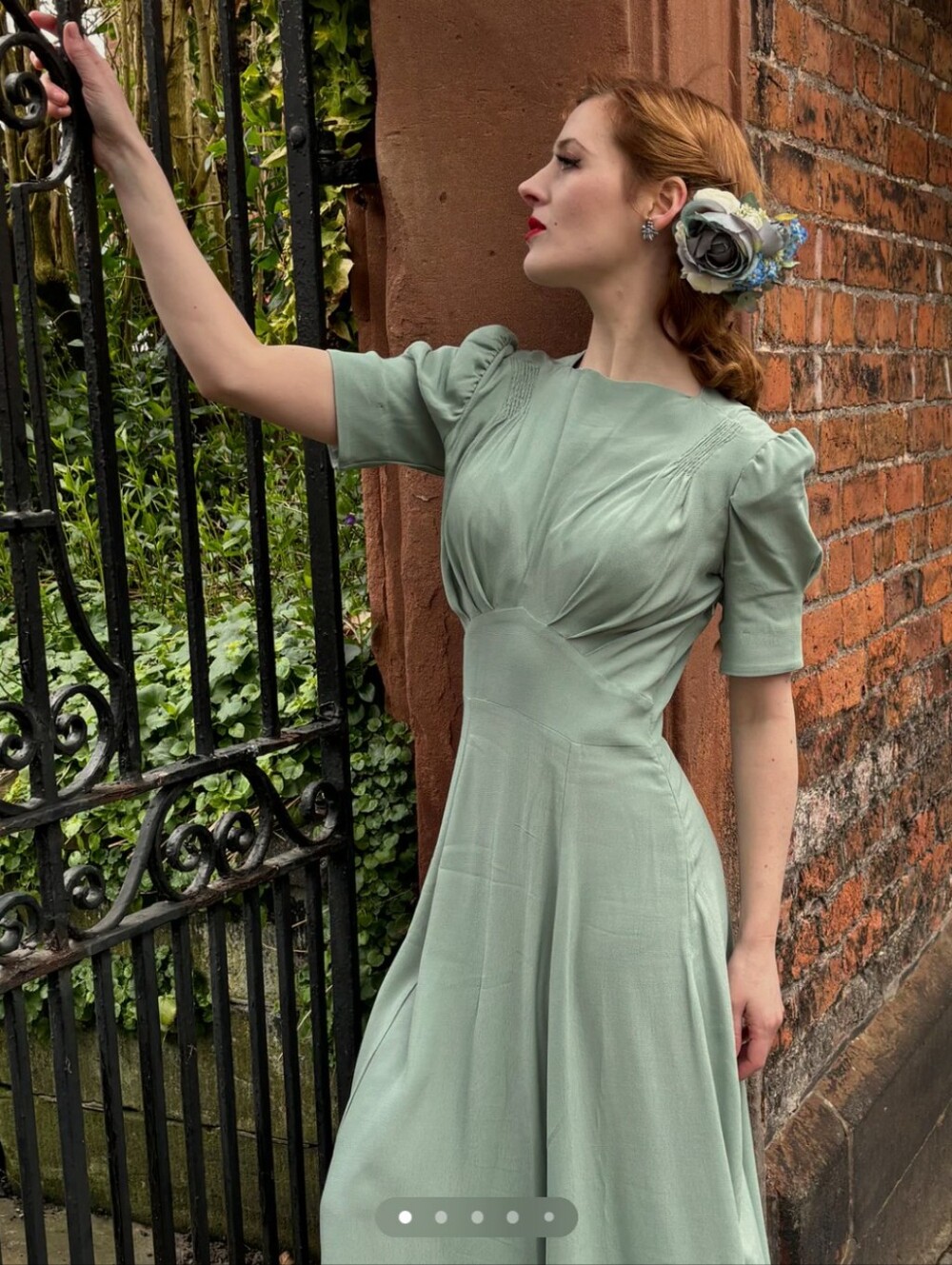 House of Foxy Girl Friday Dress in Duck Egg (Mint Green)